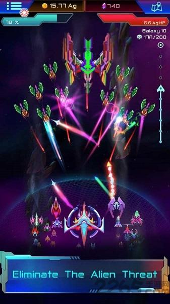 虚空骑兵无限钻石版下载,虚空骑兵科幻战机,飞机游戏,打飞机游戏